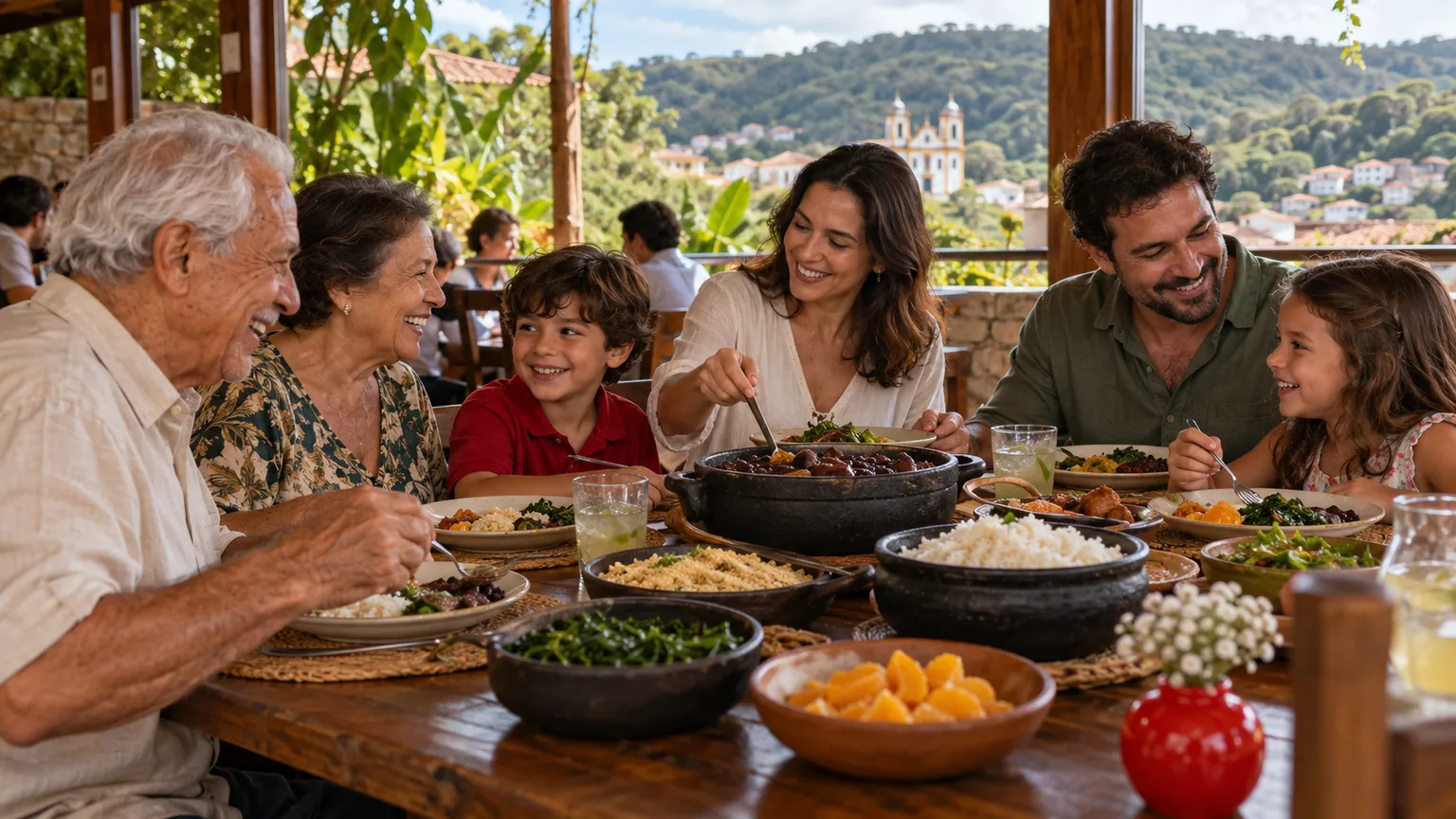 Almoço de domingo em família em Conselheiro Lafaiete