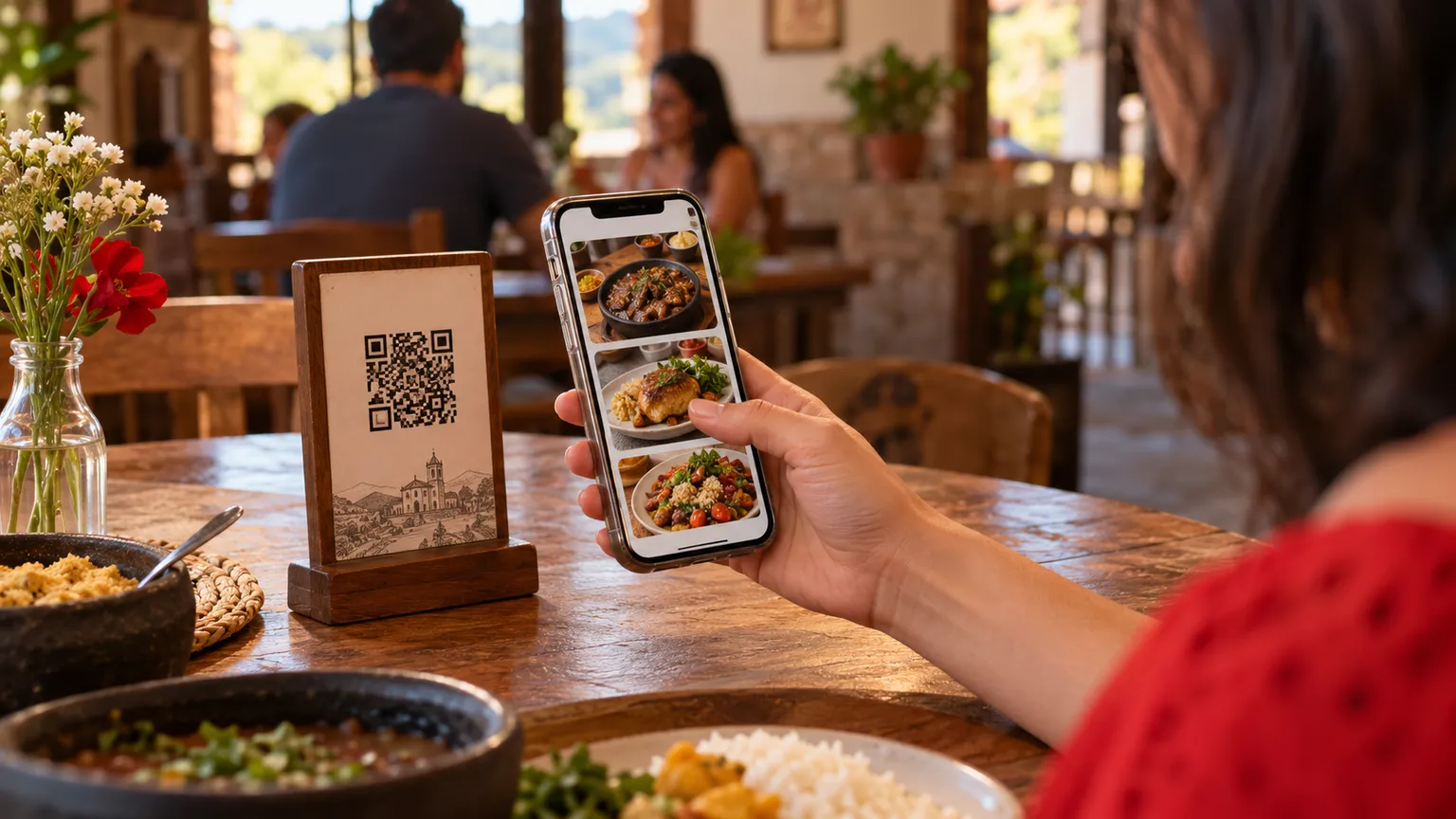 Cardápio digital e QR Code na mesa: como pedir nos restaurantes de Lafaiete