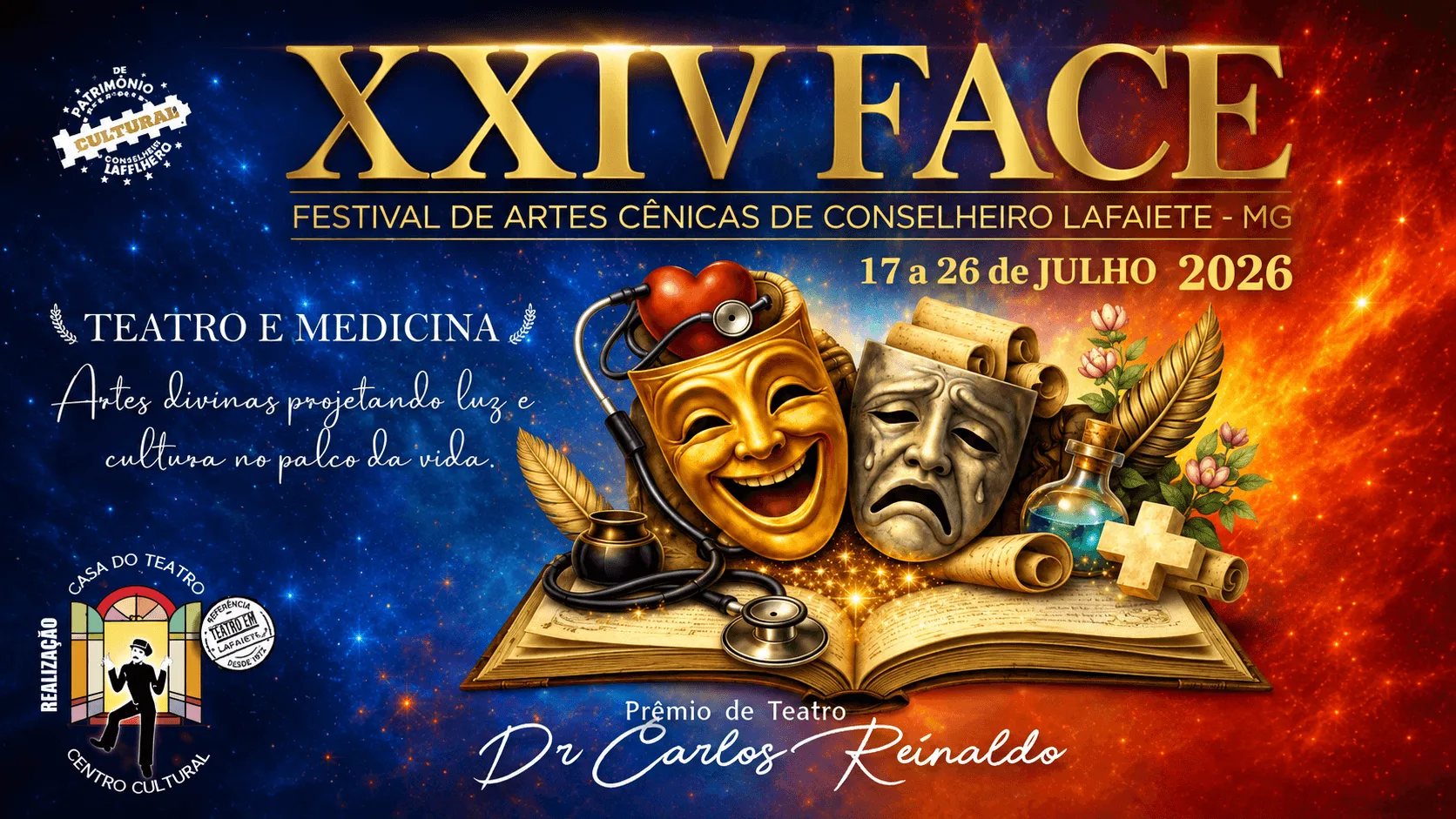 FACE 2026: o Festival de Artes Cênicas de Conselheiro Lafaiete