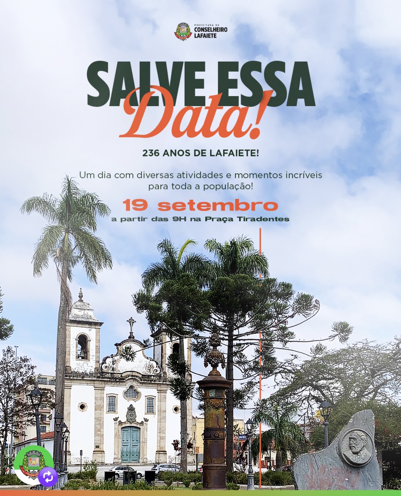 Salve Essa Data! 236 anos de Lafaiete