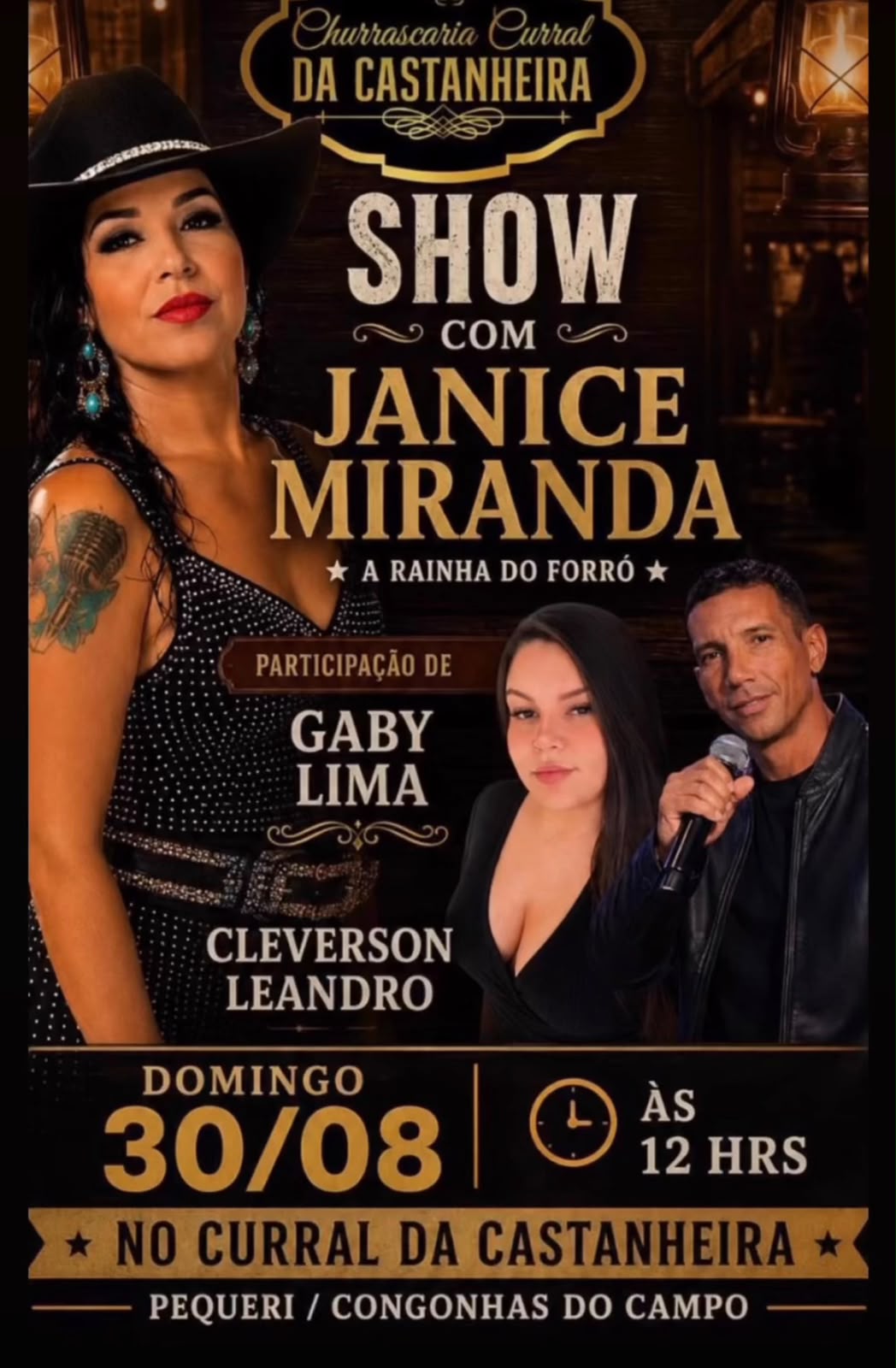 Show com Janice Miranda no Curral da Castanheira