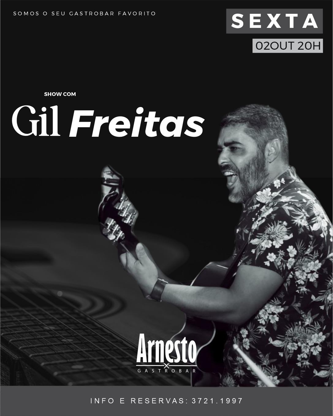Show com Gil Freitas no Arnesto Gastrobar