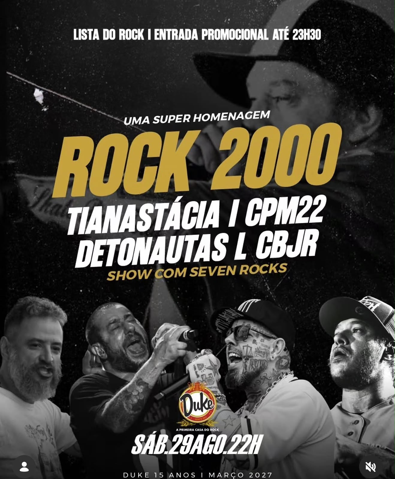 Rock 2000 com Seven Rocks no Duke Pub