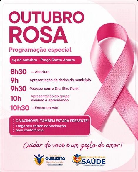 Outubro Rosa — Programação Especial em Queluzito