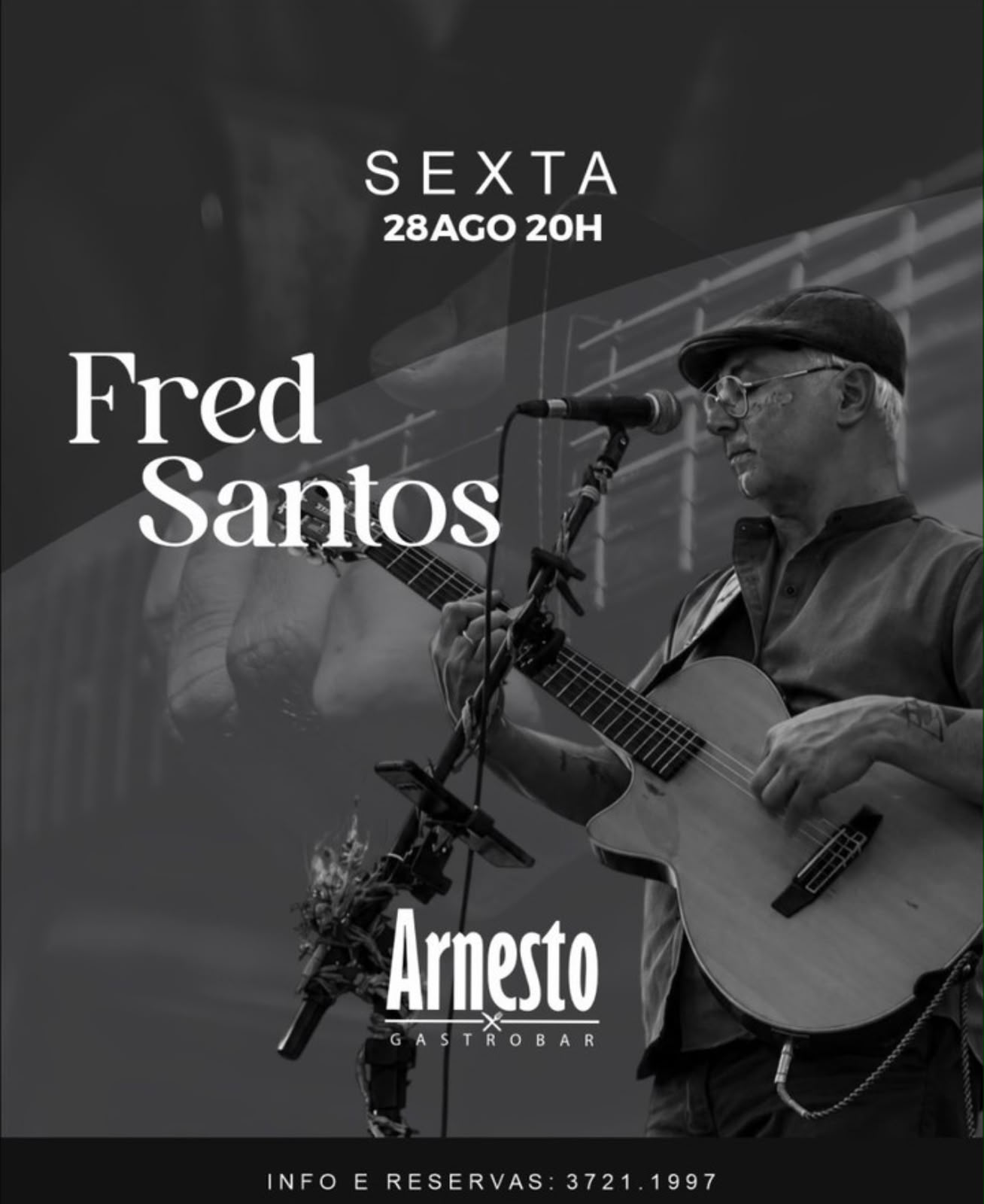 Fred Santos no Arnesto Gastrobar