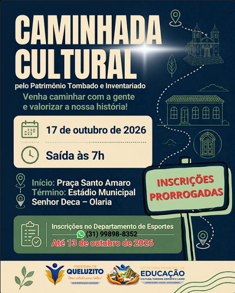Caminhada Cultural pelo Patrimônio Tombado e Inventariado