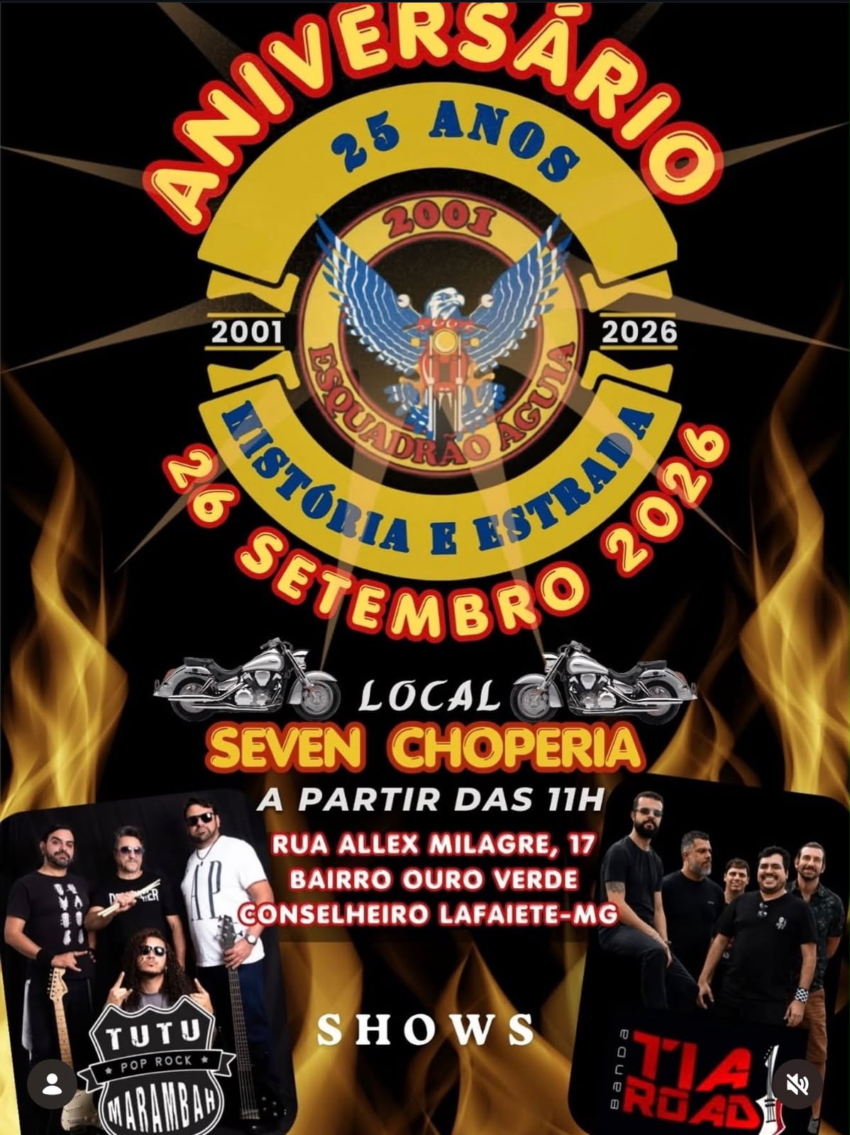 25 anos do Esquadrão Águia na Seven Choperia