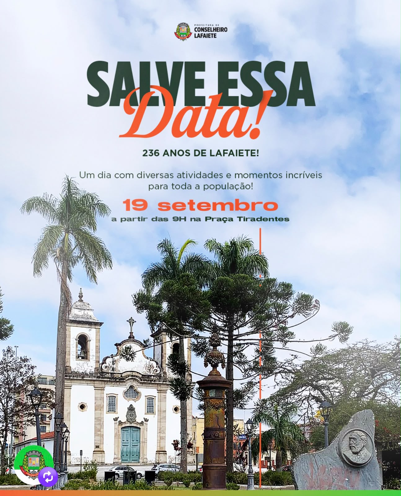 Salve Essa Data! 236 anos de Lafaiete