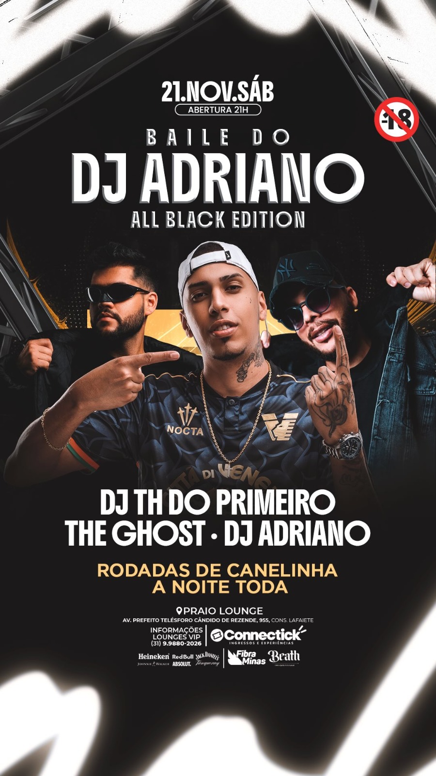 Baile DJ Adriano — Edição All Black