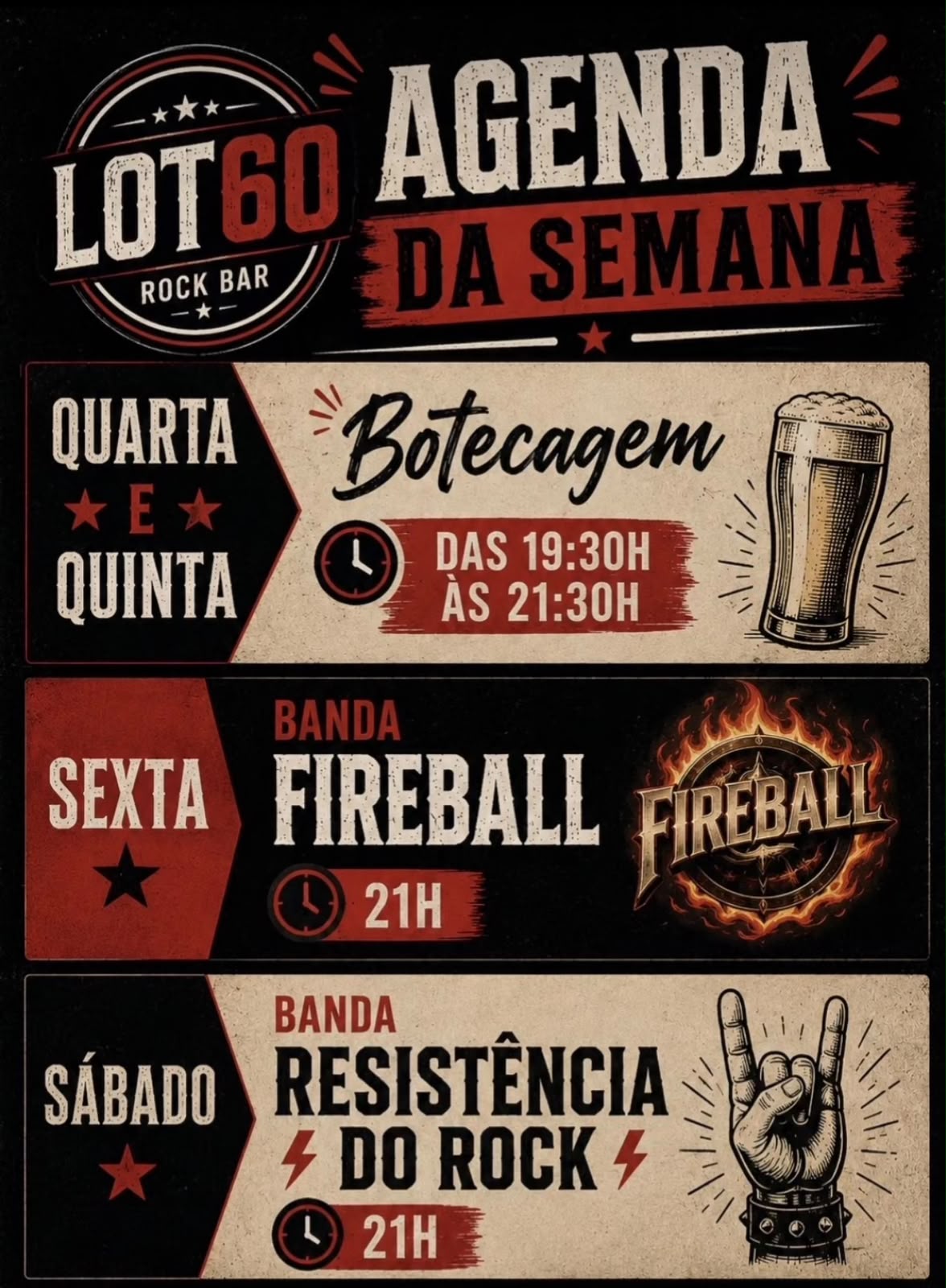 Banda Resistência do Rock no Lot60