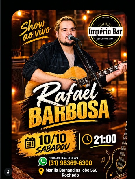 Show ao vivo com Rafael Barbosa