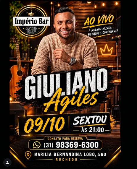 Giuliano Agiles no Império Bar