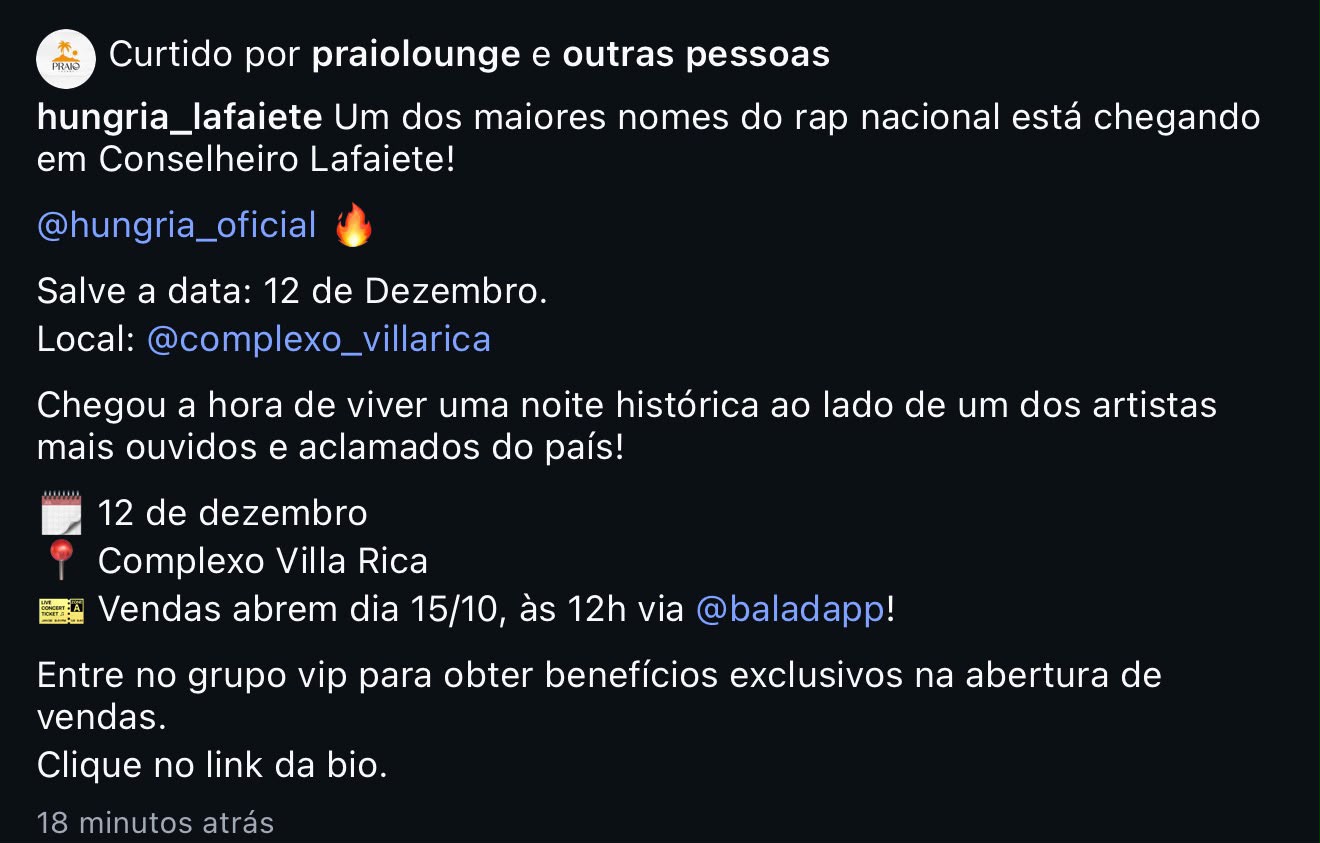 Praio Experience — Hungria em Conselheiro Lafaiete
