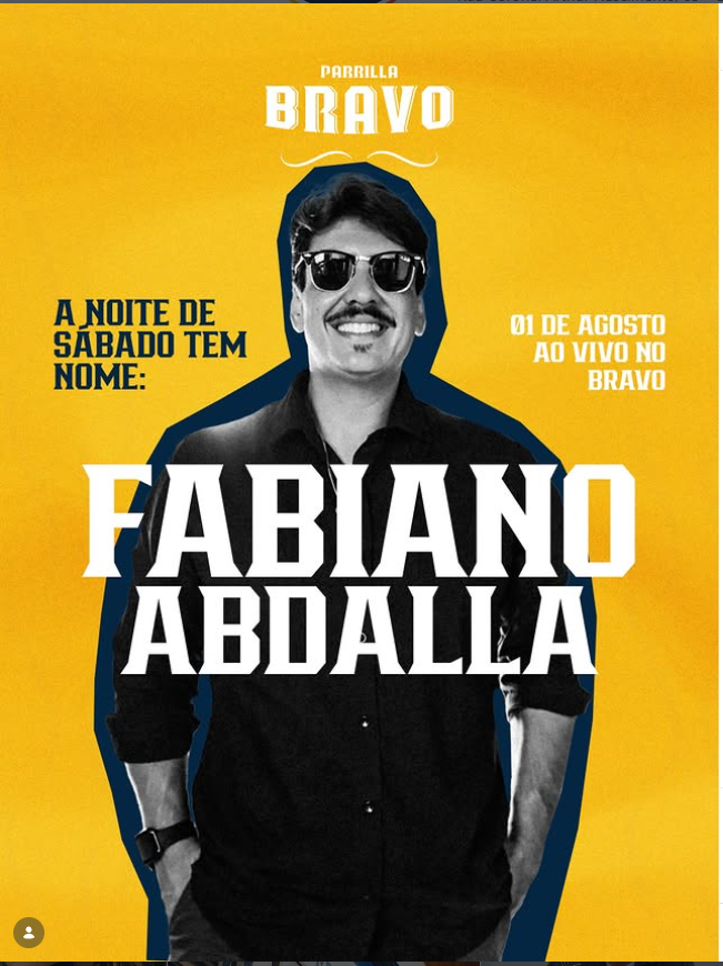 Música ao Vivo com Fabiano Abdalla - Parrilla Bravo