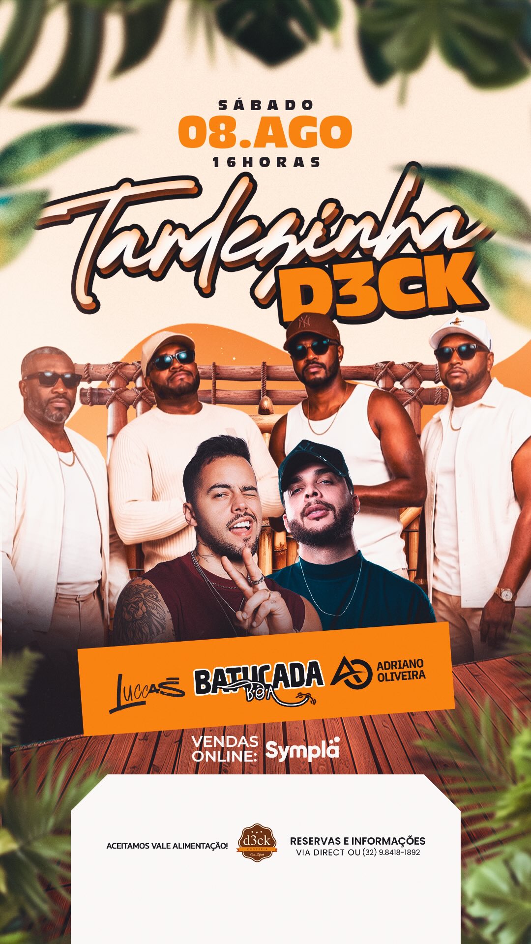 Tardezinha D3ck - Pagode com Batucada Boa, Luccas e DJ Adriano Oliveira