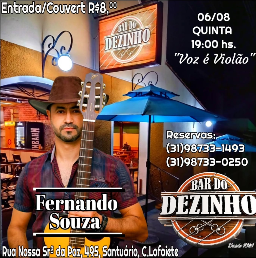 Voz é Violão com Fernando Souza no Bar do Dezinho