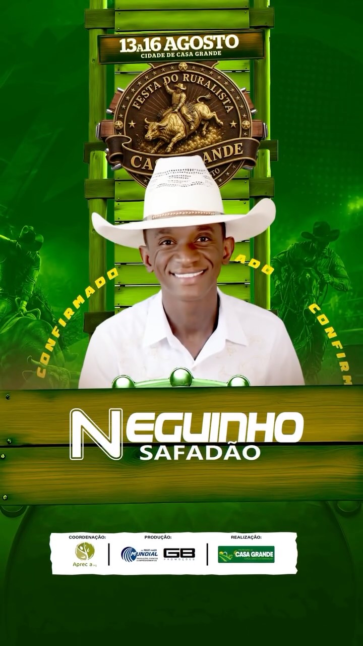 Neguinho Safadão na Festa do Ruralista Casa Grande 2026