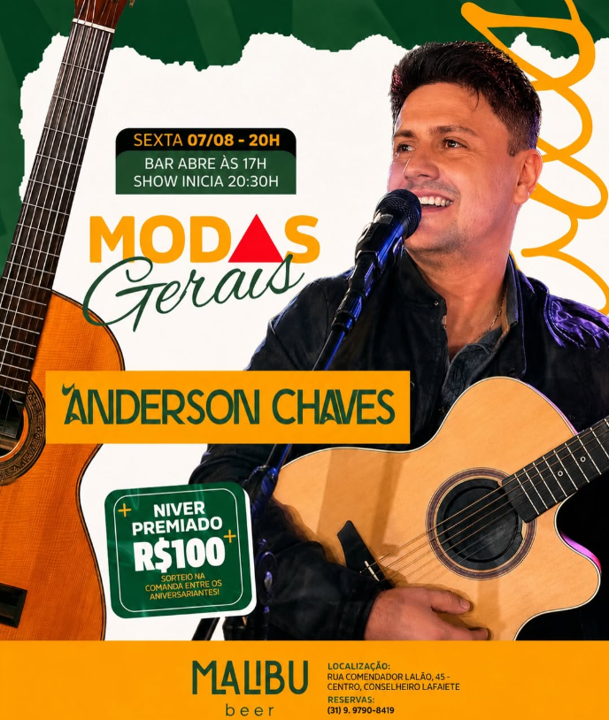 Modas Gerais com Anderson Chaves no Malibu Beer