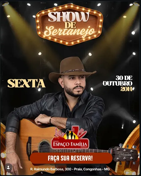 Show de Sertanejo no Espaço Família
