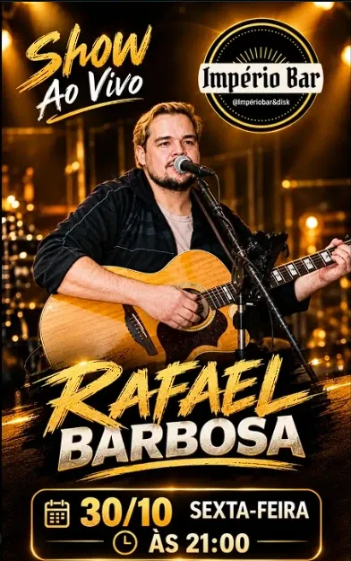 Rafael Barbosa no Império Bar