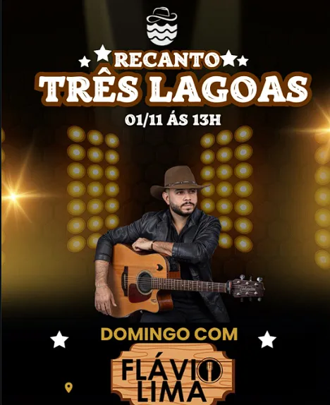 Flávio Lima no Recanto Três Lagoas