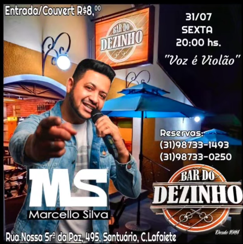 Voz é Violão com Marcello Silva - Bar do Dezinho