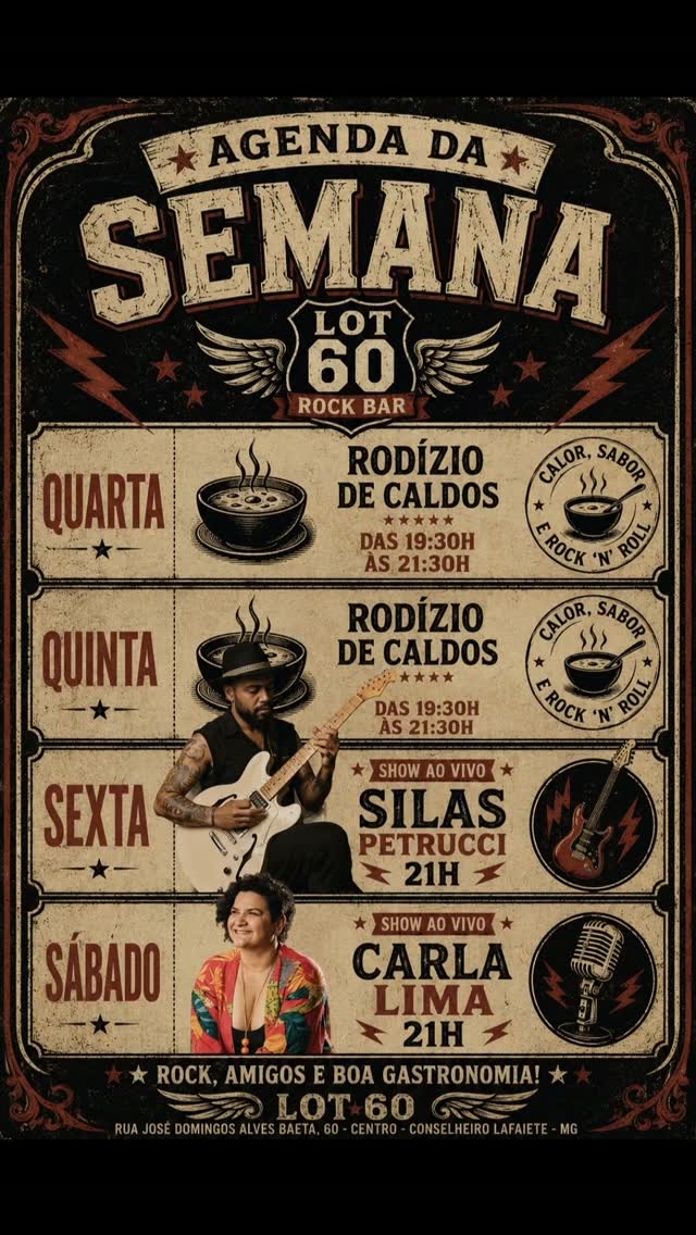 Show ao Vivo com Silas Petrucci - Lot60 Rock Bar