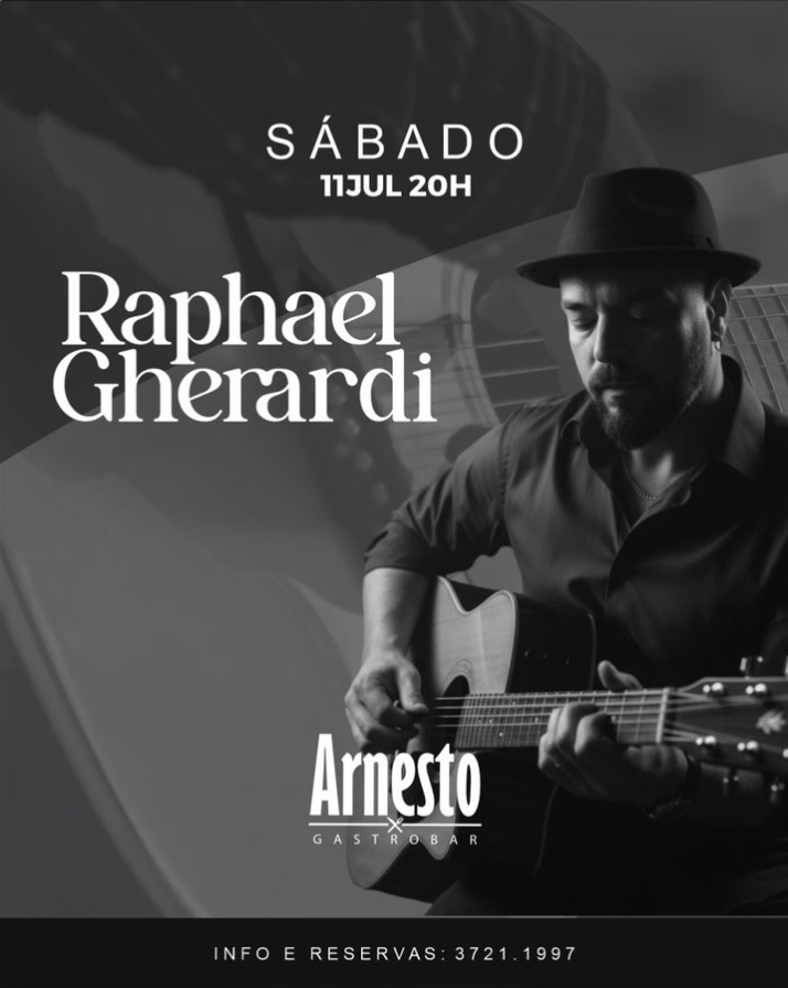 Música ao Vivo com Raphael Gherardi - Arnesto Gastrobar