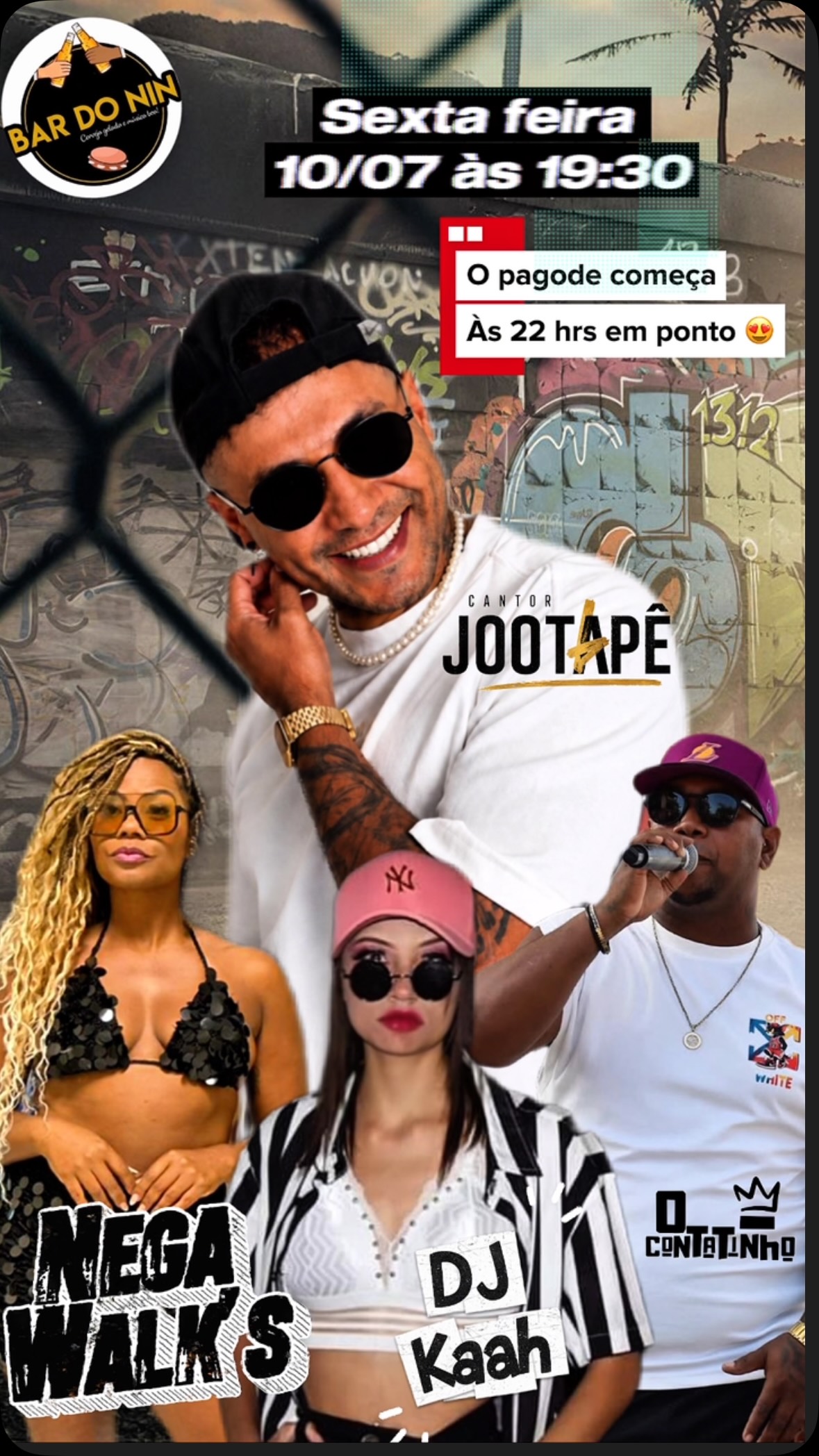 Pagode com Cantor JooTapê - Bar do Nin