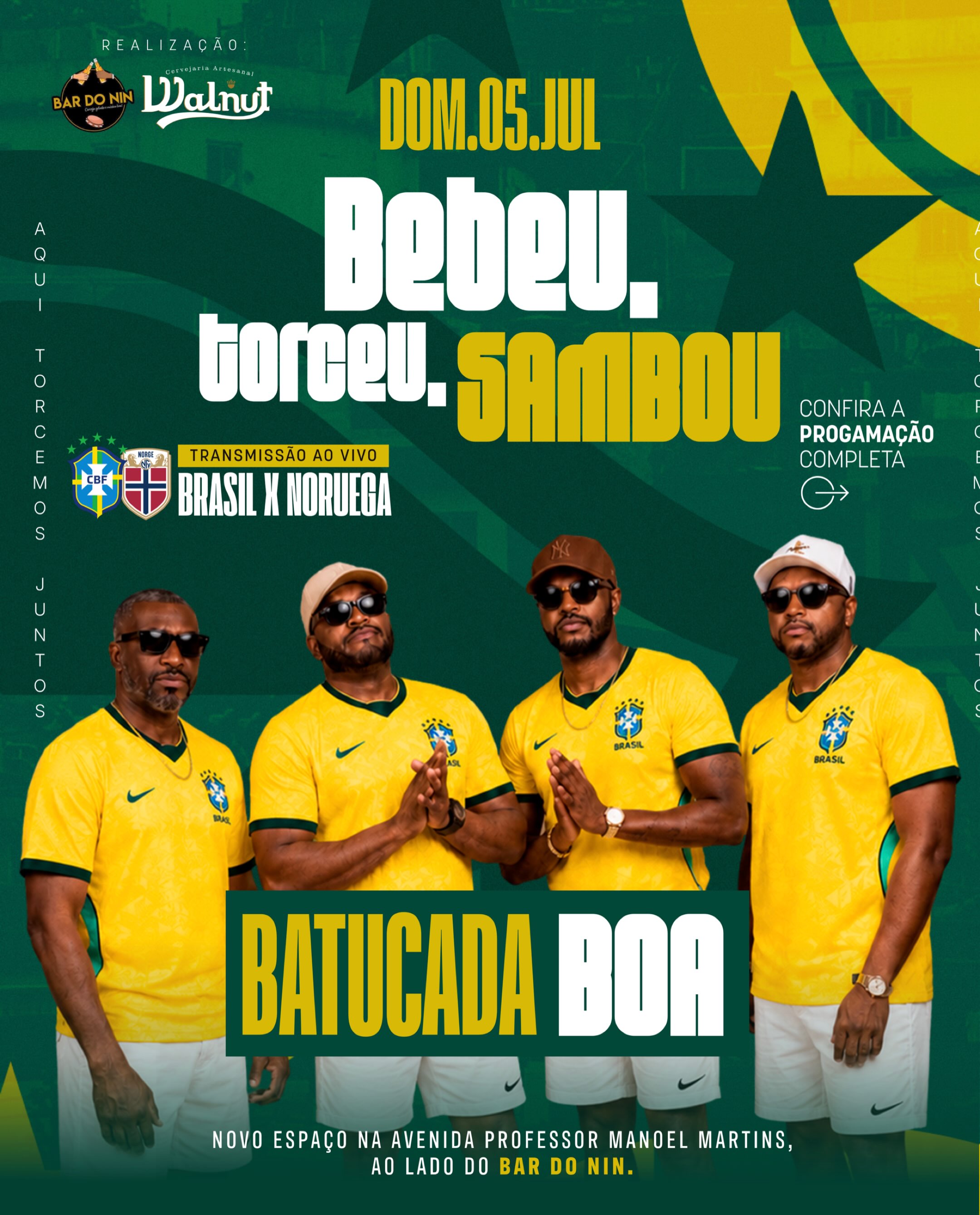 Bebeu, Torceu, Sambou