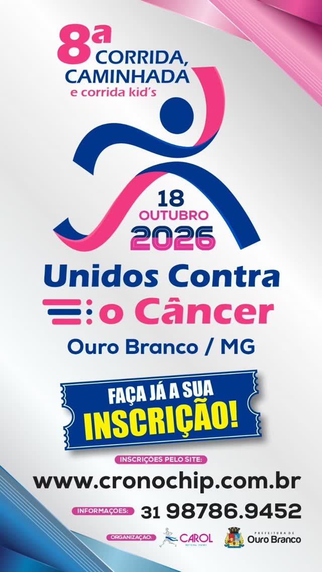 8ª Corrida e Caminhada Unidos Contra o Câncer - Outubro Rosa/Novembro Azul