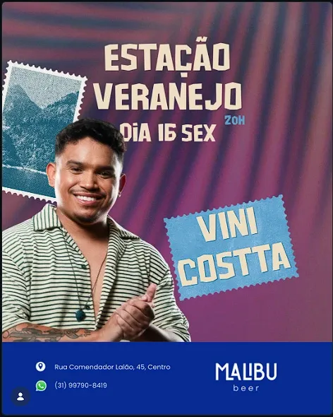 Estação Veranejo com Vini Costta no Malibu Beer