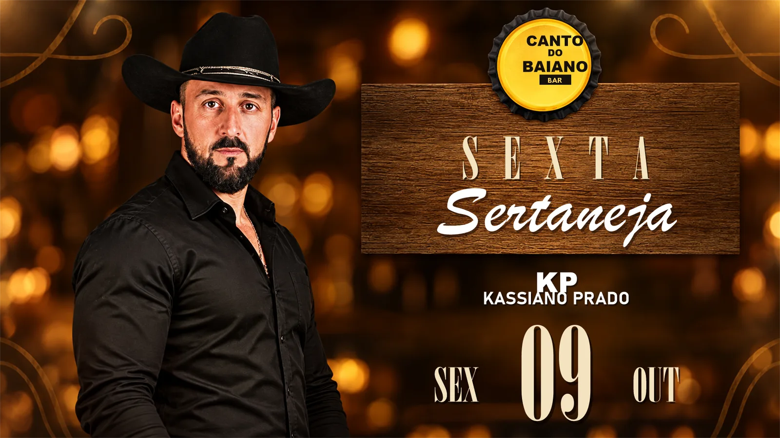 Capa do evento Sexta Sertaneja com Kassiano Prado