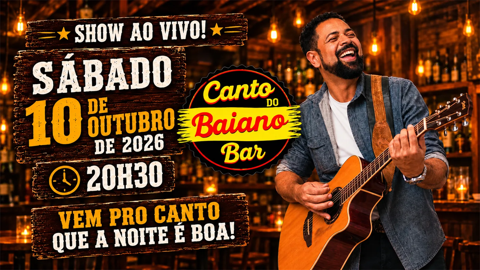 Capa do evento Show ao Vivo no Canto do Baiano