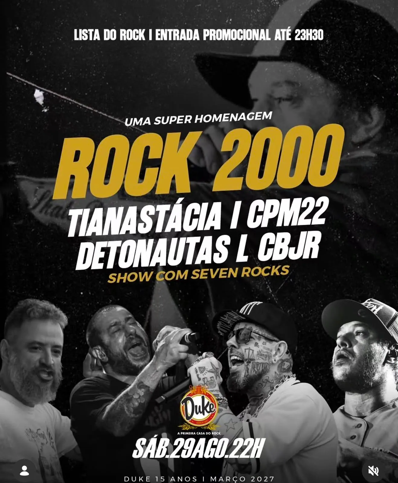 Rock 2000 com Seven Rocks no Duke Pub