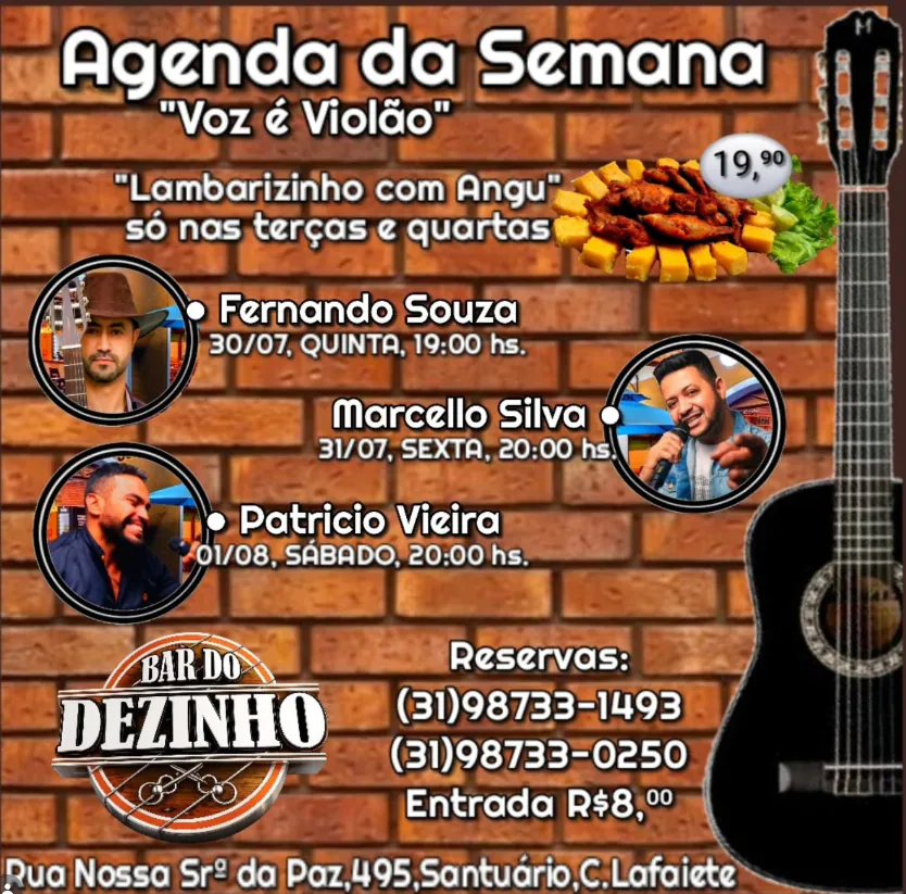 Voz é Violão com Patrício Vieira - Bar do Dezinho
